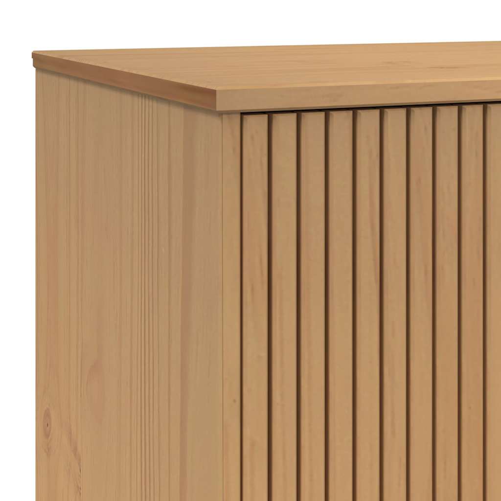 Έπιπλο Τηλεόρασης OLDEN Καφέ 114x43x57 εκ. Μασίφ Ξύλο Πεύκου - Pakobazaar