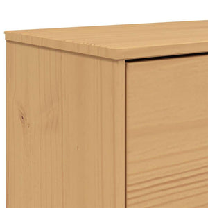 Παπουτσοθήκη OLDEN Καφέ 55x35x120 εκ. από Μασίφ Ξύλο Πεύκου - Pakobazaar