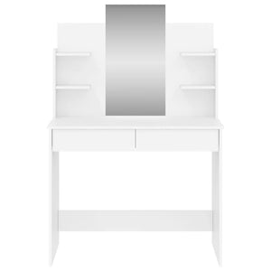 Μπουντουάρ με Καθρέφτη Λευκό 96 x 39 x 142 εκ. - Pakobazaar