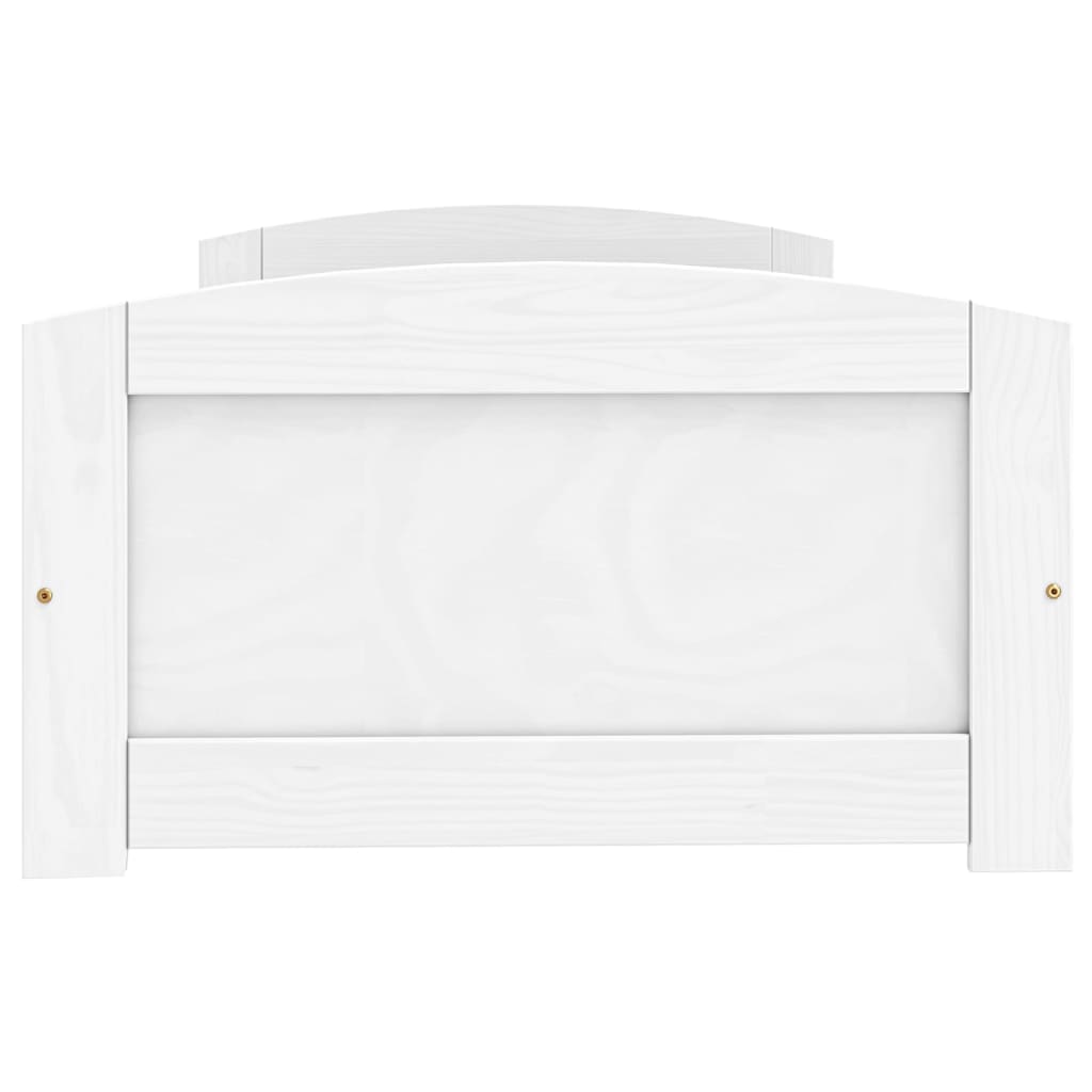 Καναπές Κρεβάτι 2 Συρτ. IRUN Λευκός 90x200εκ. Μασίφ Ξύλο Πεύκου