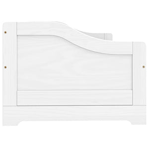 Καναπές Κρεβάτι 3 Συρτ. IRUN Λευκός 90x200εκ. Μασίφ Ξύλο Πεύκου