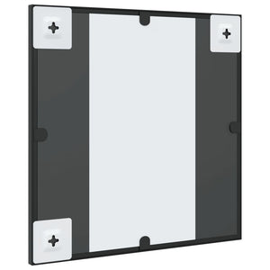 Καθρέφτης Τοίχου Τετράγωνος Μαύρος 40 x 40 εκ. από Σίδερο