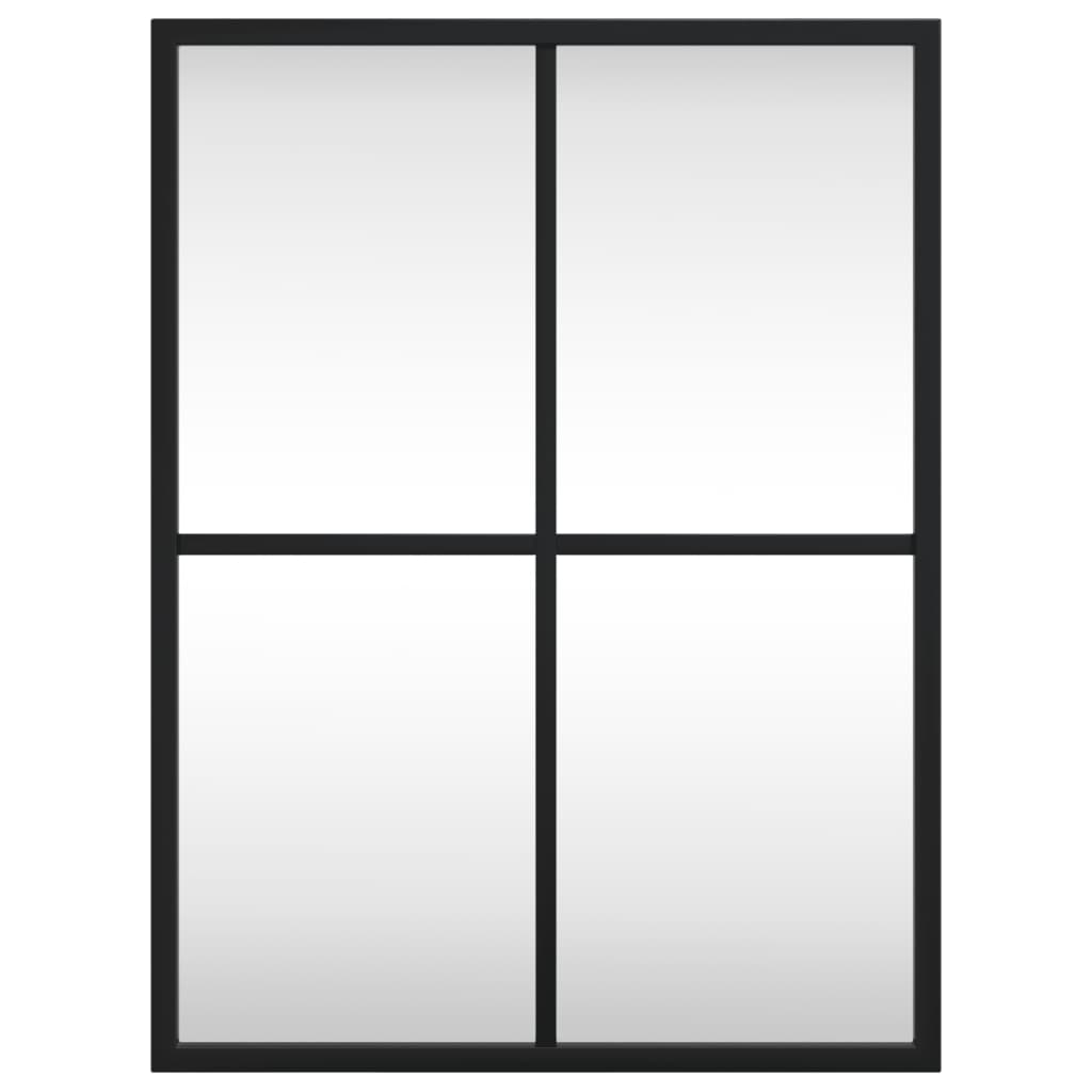 Καθρέφτης Ορθογώνιος Μαύρος 30 x 40 εκ. από Σίδερο