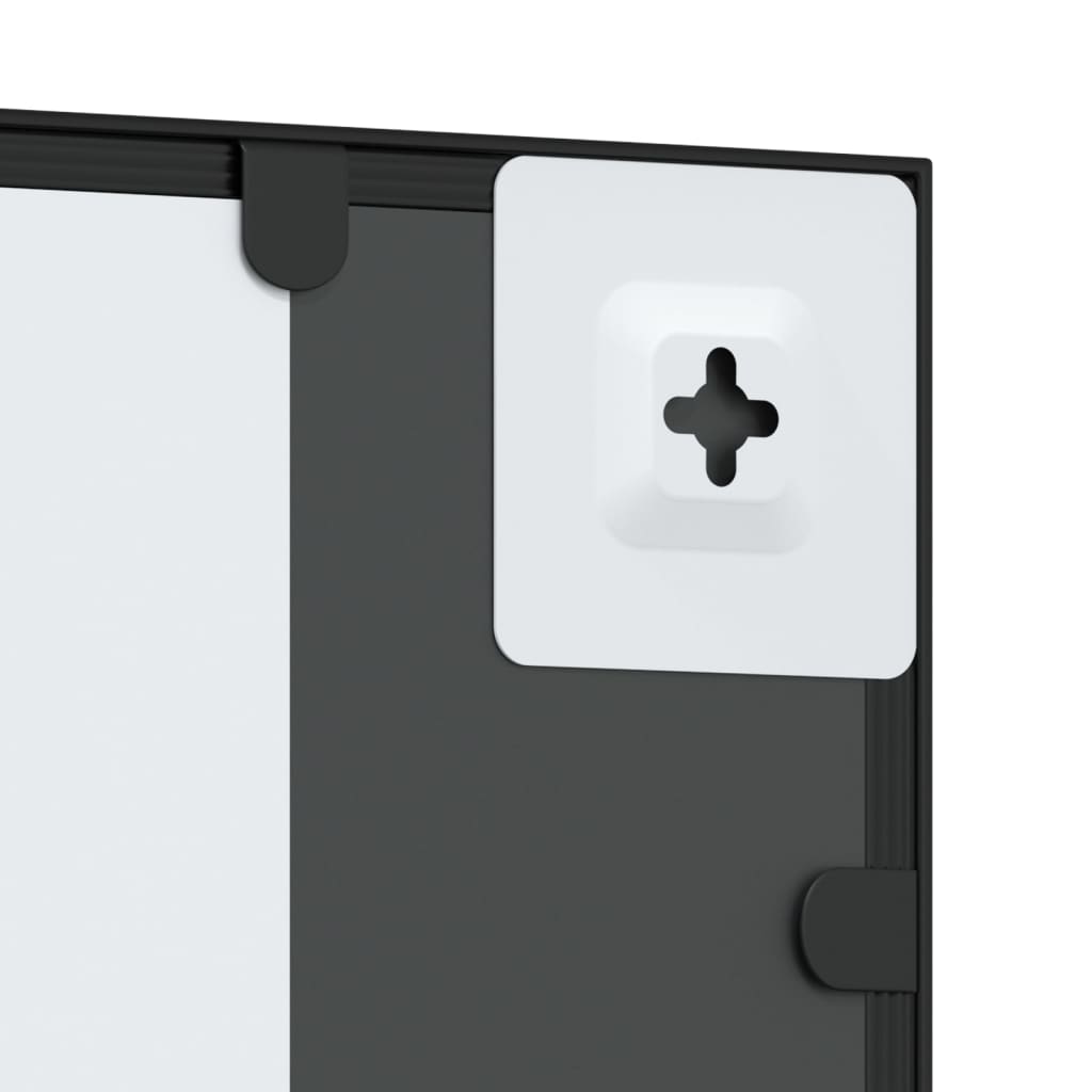 Καθρέφτης Ορθογώνιος Μαύρος 50 x 100 εκ. από Σίδερο - Pakobazaar