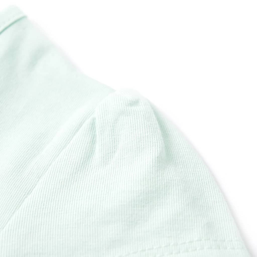 Μπλουζάκι Παιδικό Ανοιχτό Χρώμα Μέντας 116 - Pakobazaar