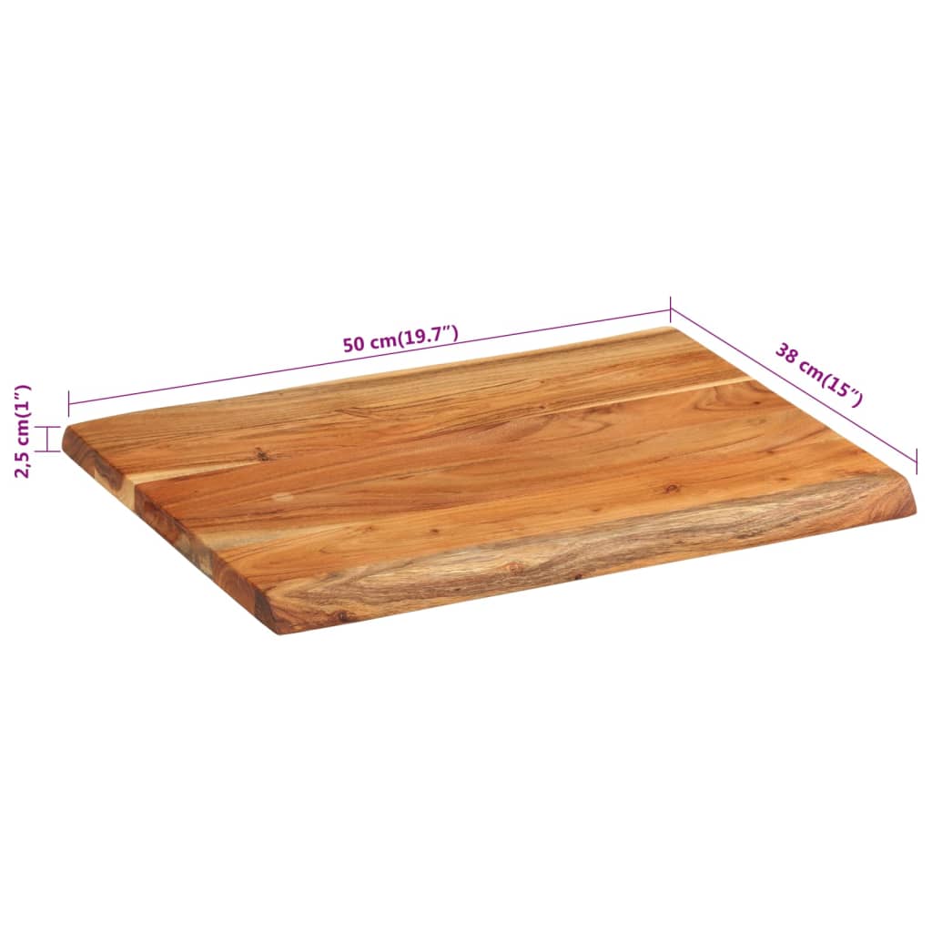Επιφάνεια Κοπής 50x38x2,5 εκ. από Μασίφ Ξύλο Ακακίας - Pakobazaar