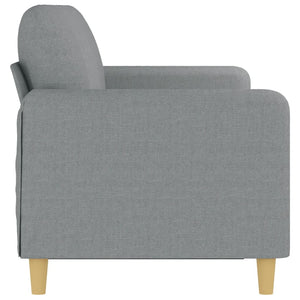Καναπές Τριθέσιος Ανοιχτό Γκρι 180 εκ. Υφασμάτινος