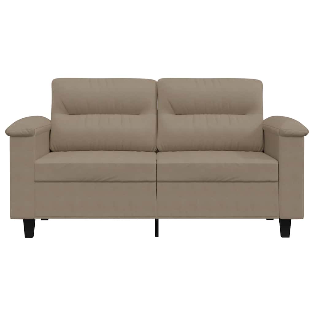 Καναπές Διθέσιος Taupe 120 εκ. Ύφασμα μικροϊνών