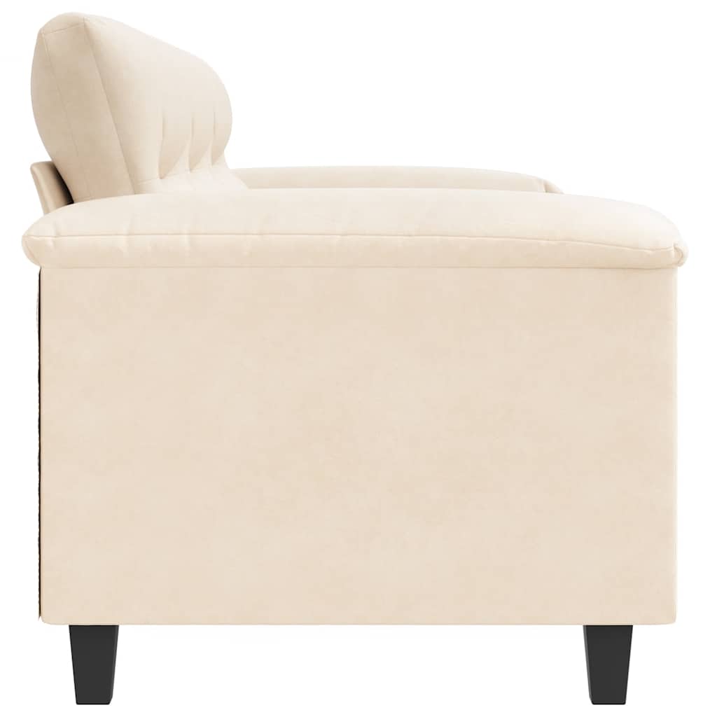 Καναπές Τριθέσιος Μπεζ 180 εκ. Ύφασμα Μικροϊνών