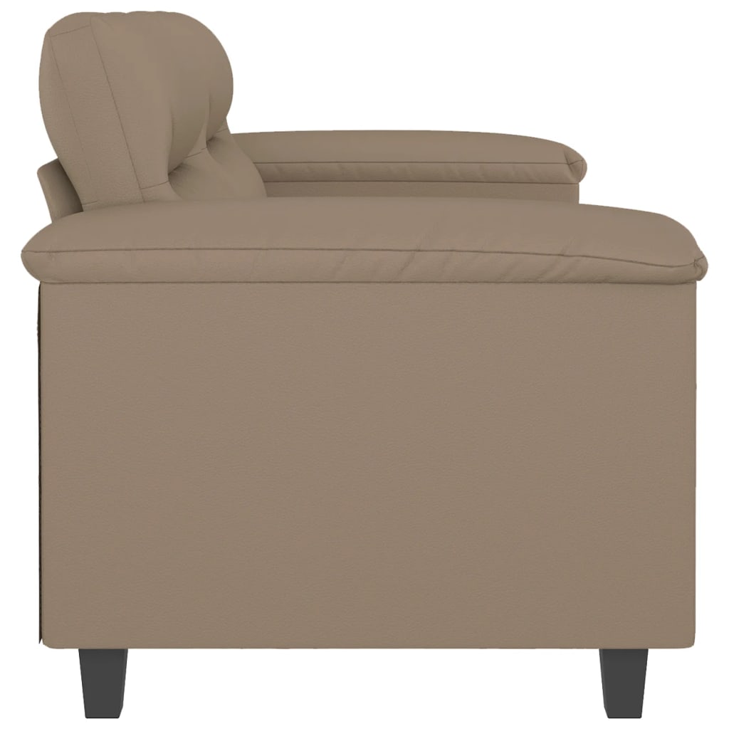 Καναπές Διθέσιος Καπουτσίνο 120 εκ. από Συνθετικό Δέρμα