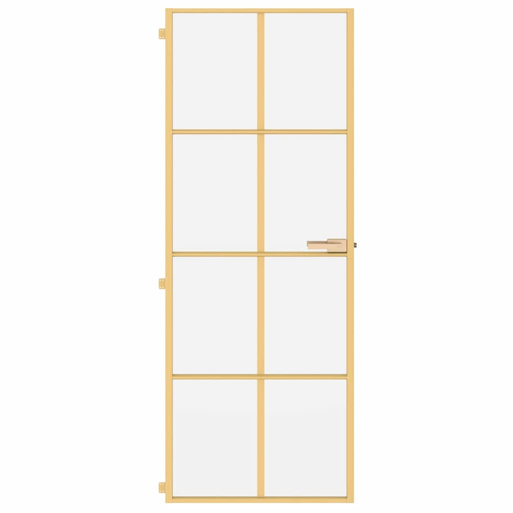 Εσωτερική Πόρτα Χρυσή 76 x 201,5 εκ. Ψημένο Γυαλί & Αλουμίνιο - PAKOBAZAAR