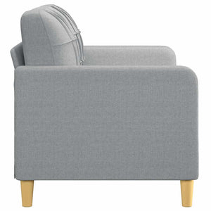 Καναπές Διθέσιος Ανοιχτό Γκρι 140 εκ. Υφασμάτινος - Pakobazaar