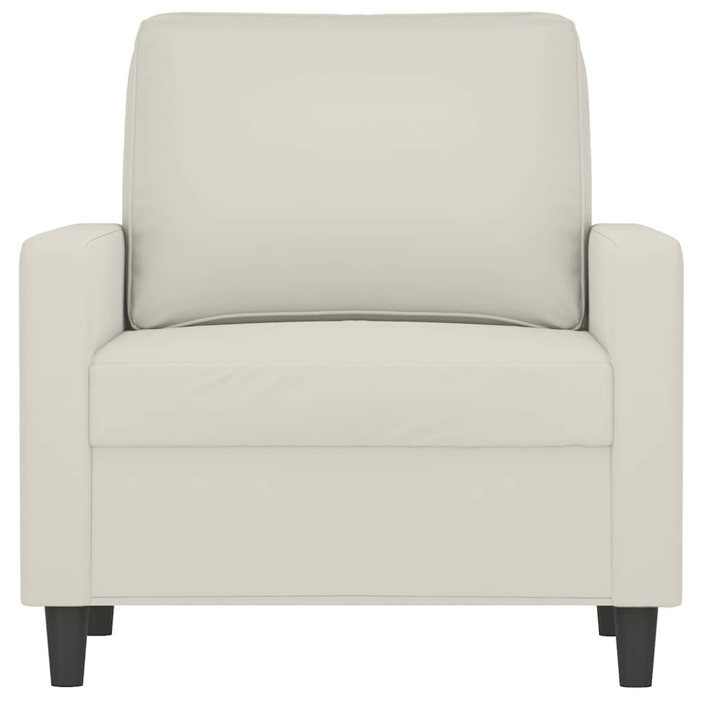 Πολυθρόνα Κρεμ 60 εκ. Βελούδινη - Pakobazaar