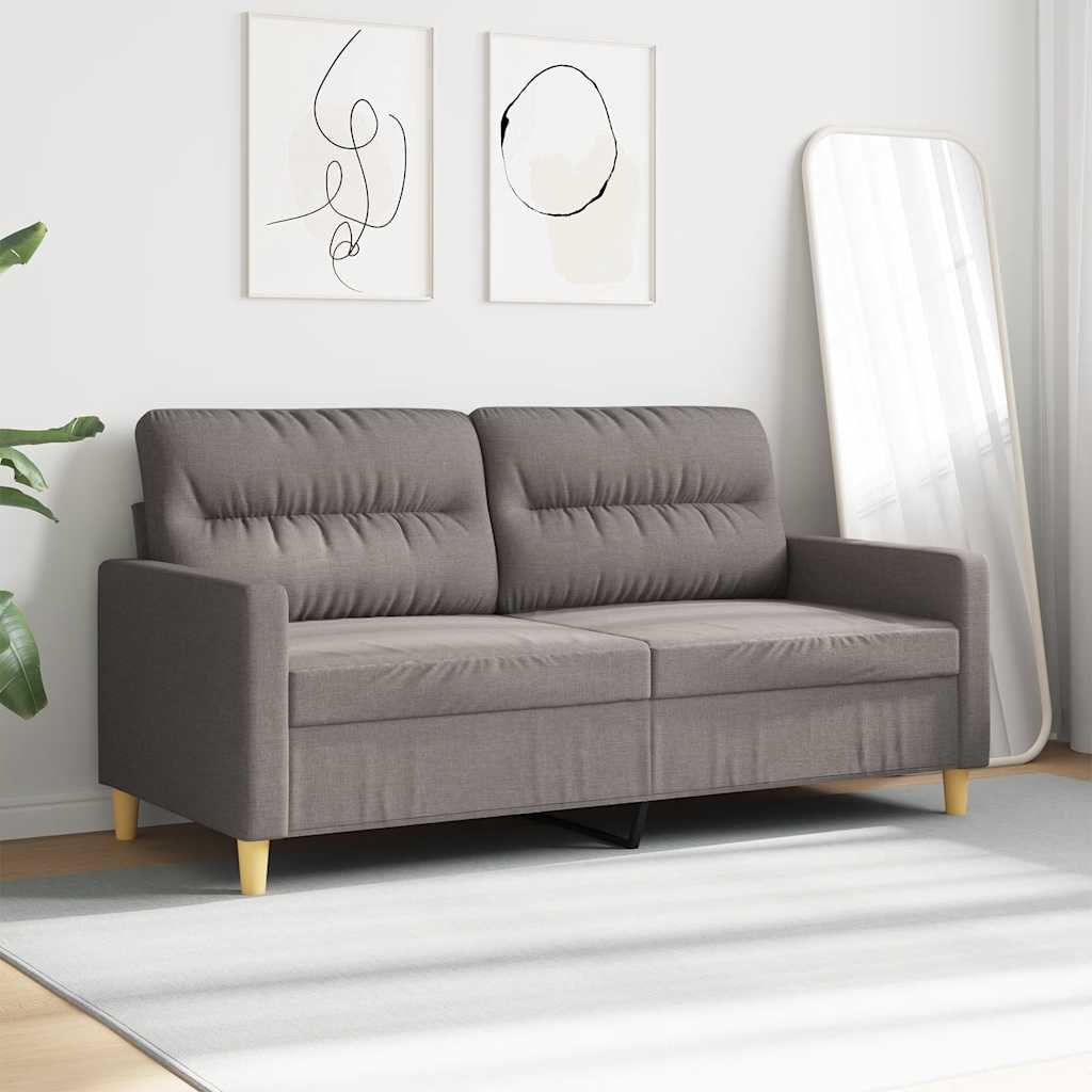 Καναπές Διθέσιος Taupe 140 εκ. Υφασμάτινος - Pakobazaar