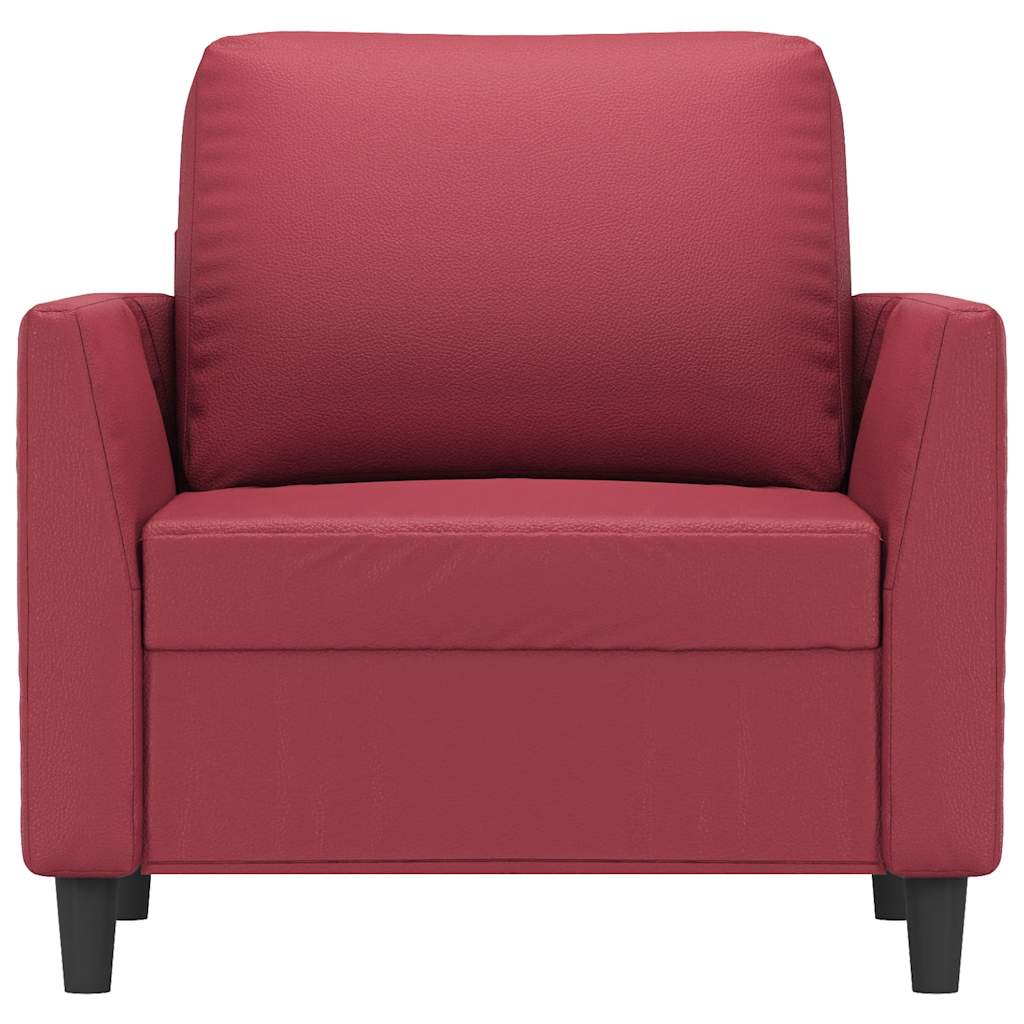 Πολυθρόνα Σαλονιού Μπορντό 60 εκ. Συνθετικό δέρμα