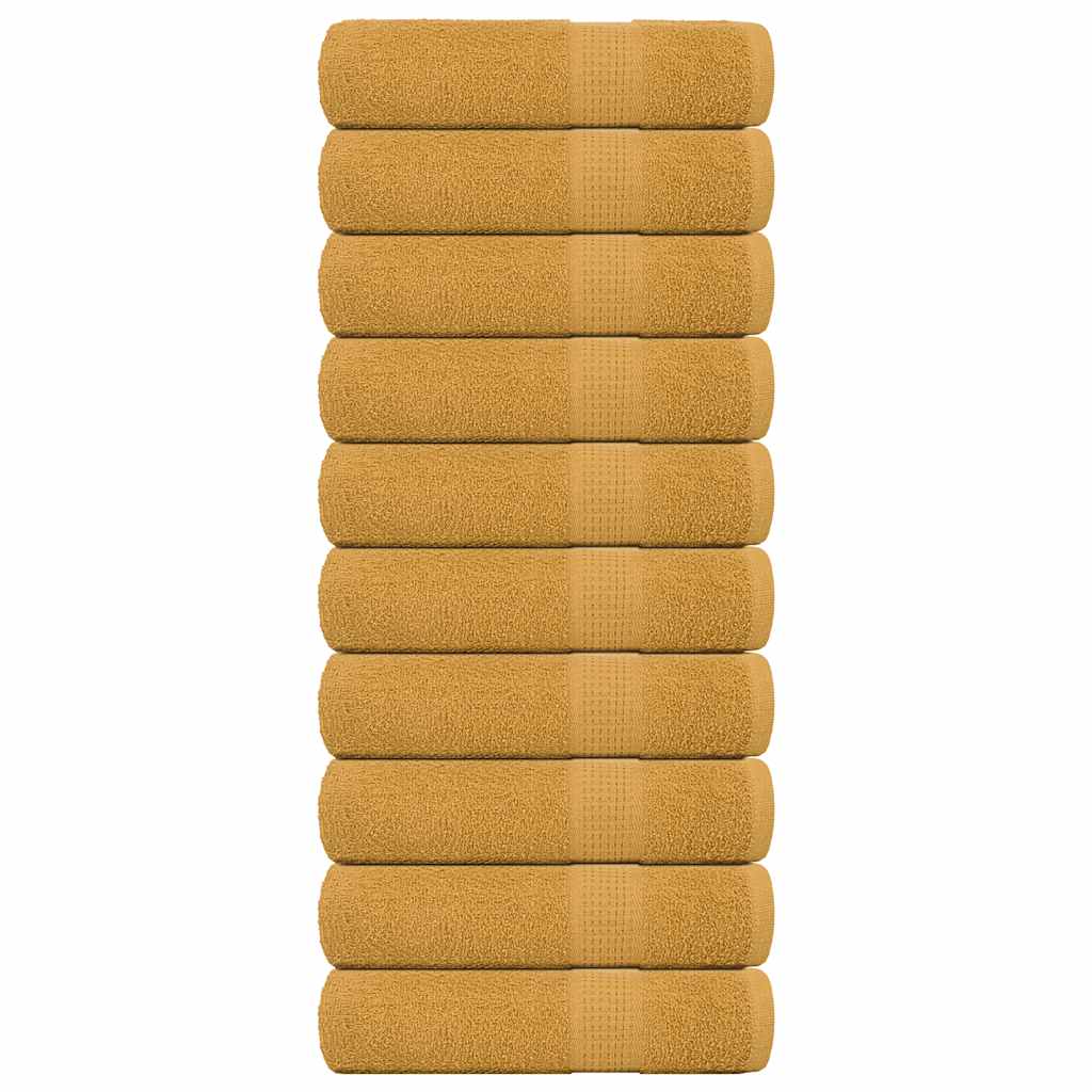 Χειροπετσέτες FROGN 10 τεμ. Χρυσές 50x100 εκ. 360 γρ./μ² - PAKOBAZAAR
