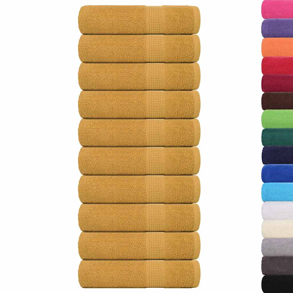 Χειροπετσέτες FROGN 10 τεμ. Χρυσές 50x100 εκ. 360 γρ./μ² - PAKOBAZAAR