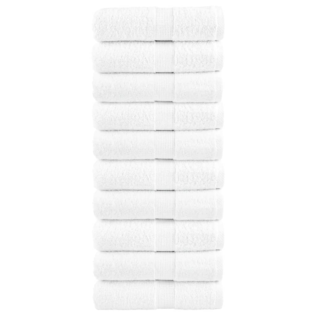 Παντόφλες Premium SOLUND 10 τεμ. Λευκό 30x30 εκ. 600 γρ./μ² - PAKOBAZAAR