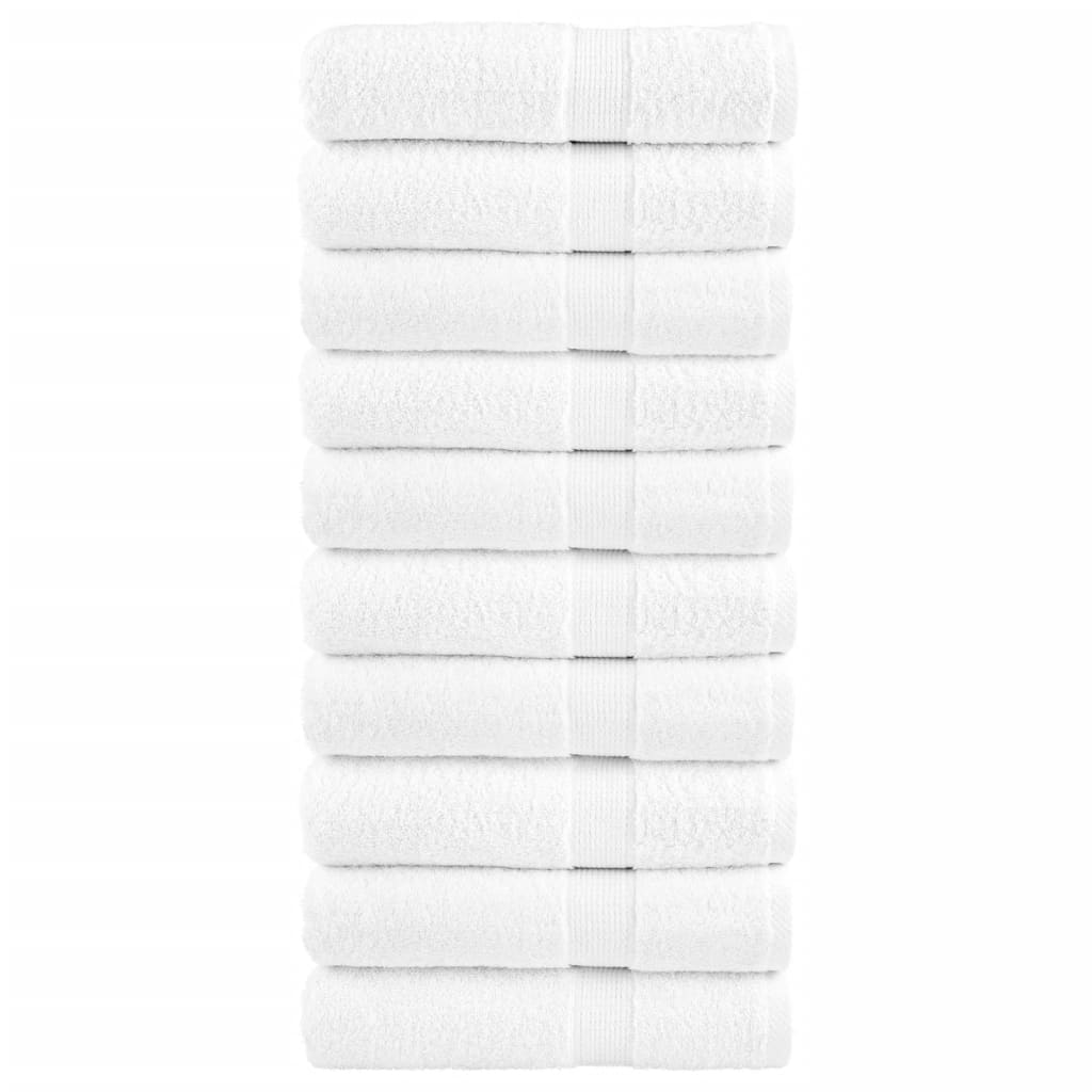 Πετσέτες Μπάνιου Premium SOLUND 10 τεμ. Λευκό 100x150 εκ. 600 γρ./μ² - PAKOBAZAAR
