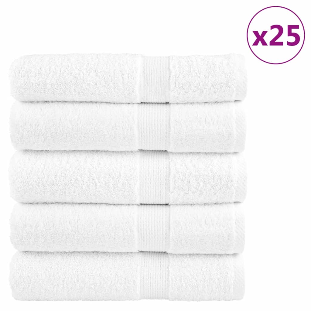 Πετσέτες Μπάνιου Premium SOLUND 25 τεμ. Λευκό 100x150 εκ. 600 γρ./μ² - PAKOBAZAAR