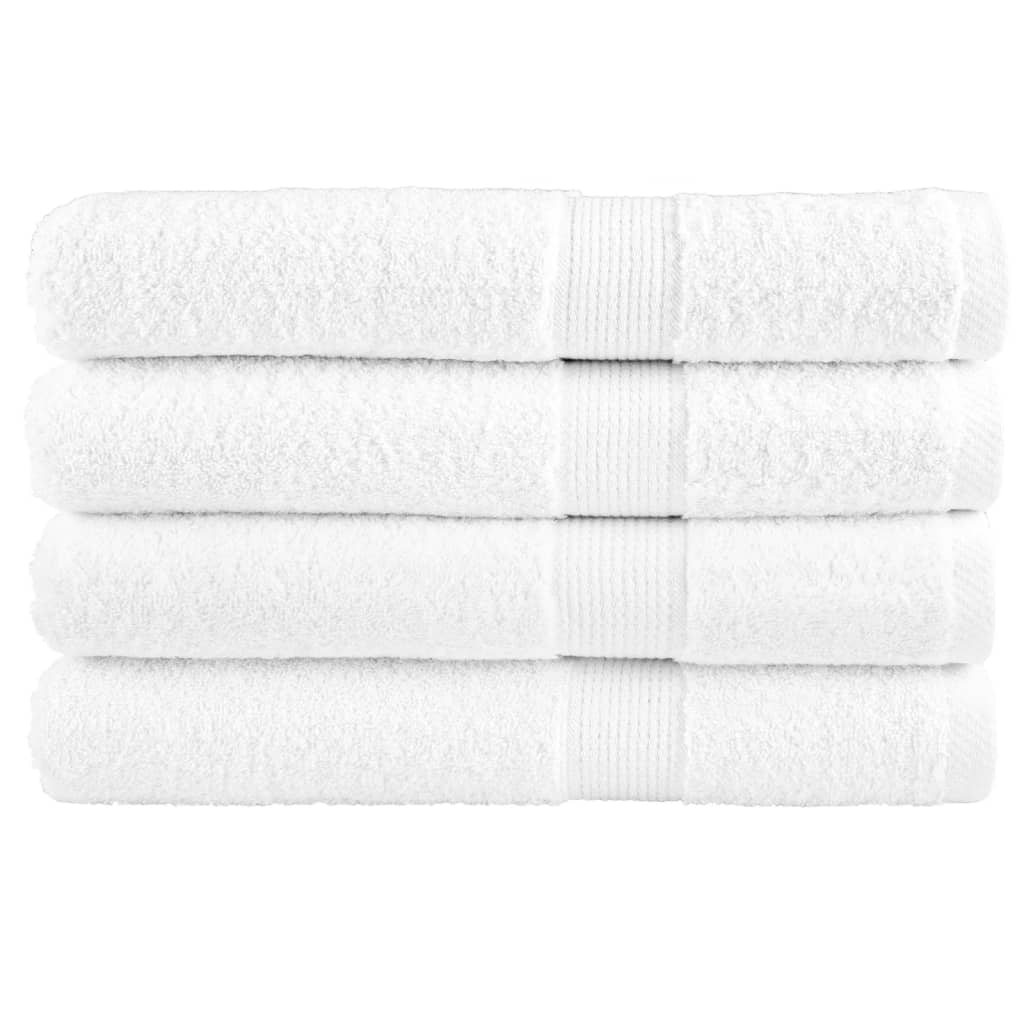 Πετσέτες Premium SOLUND 4 τεμ. Λευκό 100x200 εκ. 600 γρ./μ² - PAKOBAZAAR
