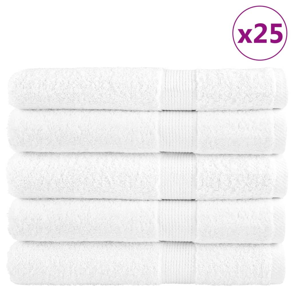 Πετσέτες Premium SOLUND 50 τεμ. Λευκό 100x200 εκ. 600 γρ./μ² - PAKOBAZAAR
