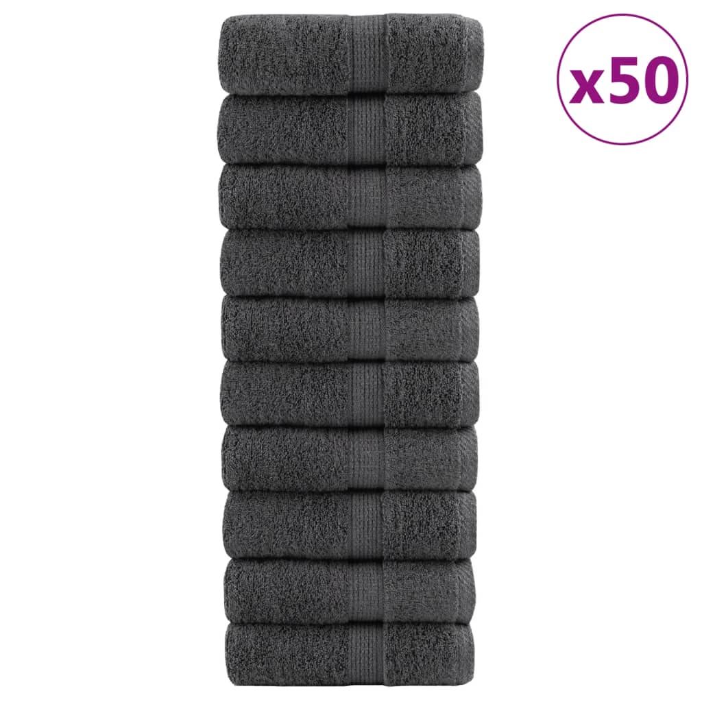 Παντόφλες Premium SOLUND 50 τεμ. Ανθρακί 30x30 εκ. 600 γρ./μ² - PAKOBAZAAR