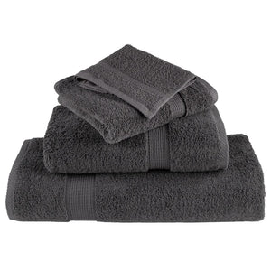 Πετσέτες Premium SOLUND 10 τεμ. Ανθρακί 100x200 εκ. 600 γρ./μ² - PAKOBAZAAR