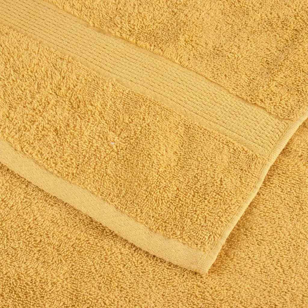 Πετσέτα Επισκεπτών SOLUND 4 pcs Χρυσό 15 x 21 cm 550 gsm - PAKOBAZAAR