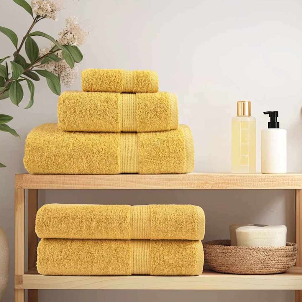 Πετσέτα Επισκεπτών SOLUND 4 pcs Χρυσό 15 x 21 cm 550 gsm - PAKOBAZAAR