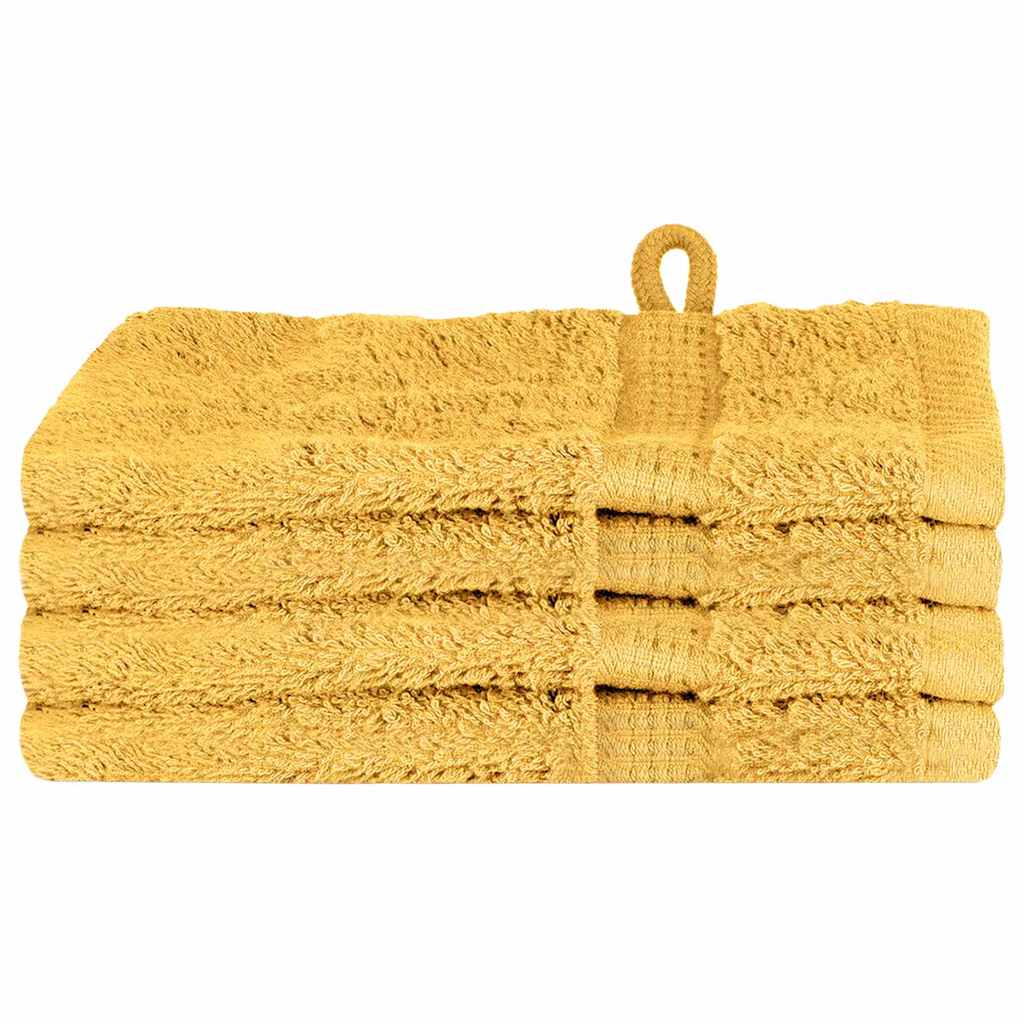 Πετσέτα Επισκεπτών SOLUND 4 pcs Χρυσό 15 x 21 cm 550 gsm - PAKOBAZAAR