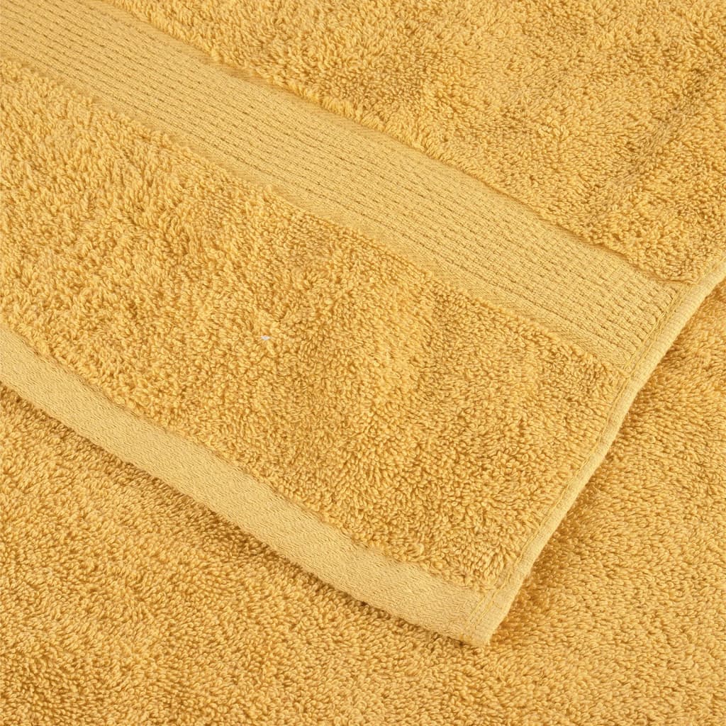 Πετσέτες Σάουνας Premium SOLUND 2 τεμ. Χρυσές 80x200 εκ. 600 γρ./μ²