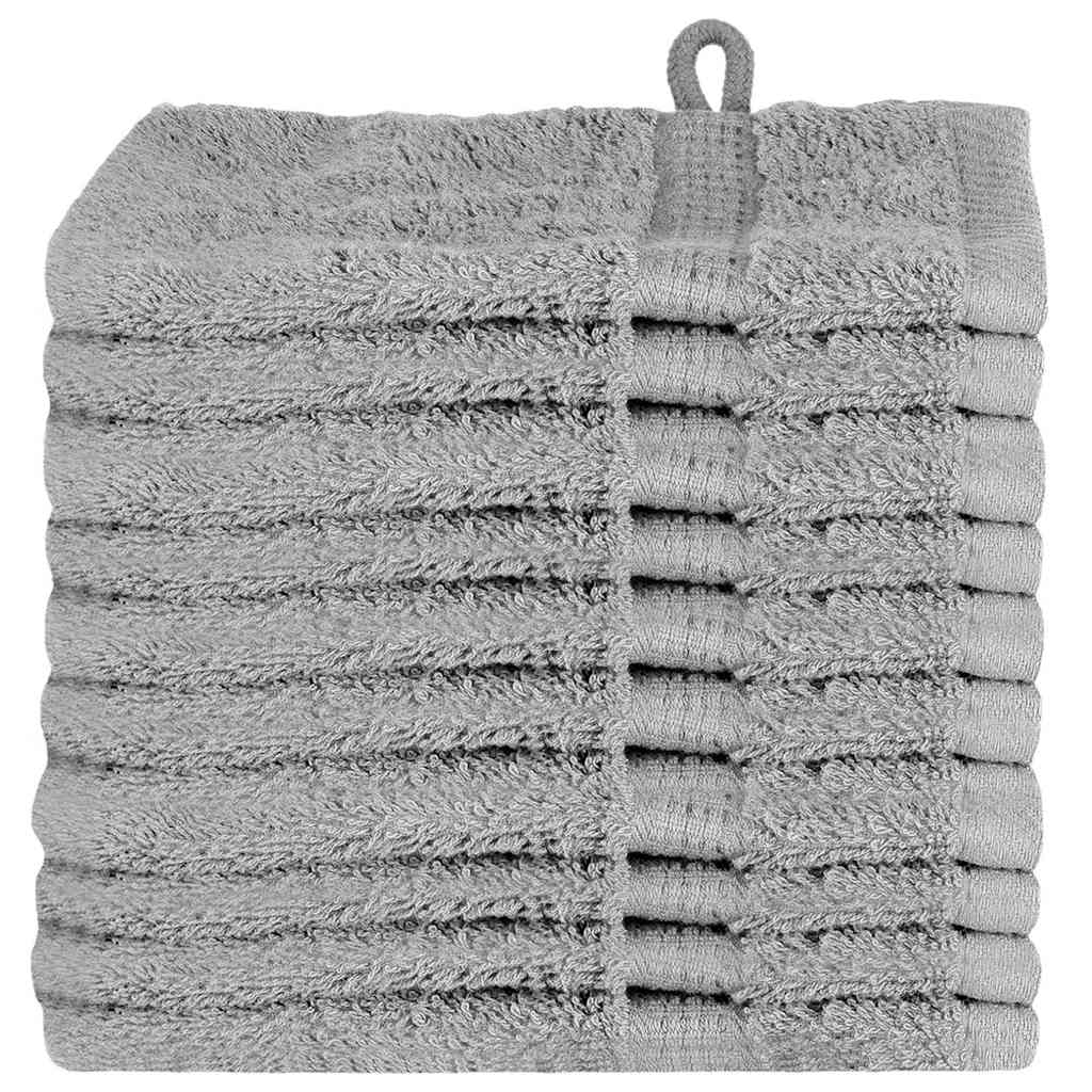 Πετσέτα Επισκεπτών SOLUND 10 pcs Γκρι 15 x 21 cm 550 gsm - PAKOBAZAAR