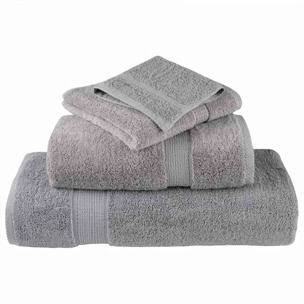 Πετσέτα Επισκεπτών SOLUND 10 pcs Γκρι 15 x 21 cm 550 gsm - PAKOBAZAAR