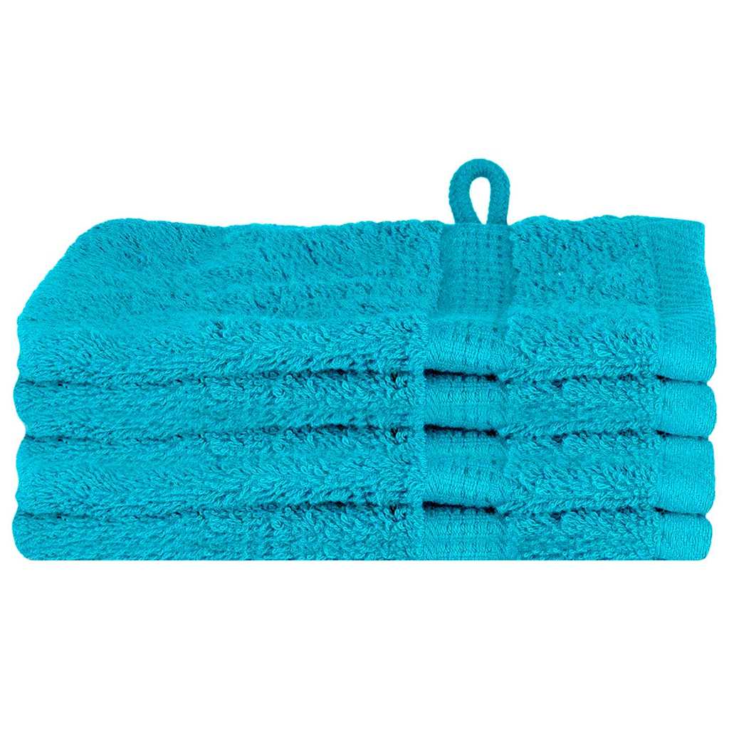 Πετσέτα Επισκεπτών SOLUND 4 pcs Τυρκουάζ 15 x 21 cm 550 gsm - PAKOBAZAAR