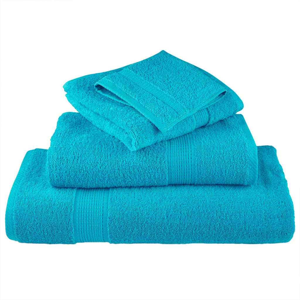 Πετσέτα Επισκεπτών SOLUND 4 pcs Τυρκουάζ 15 x 21 cm 550 gsm - PAKOBAZAAR