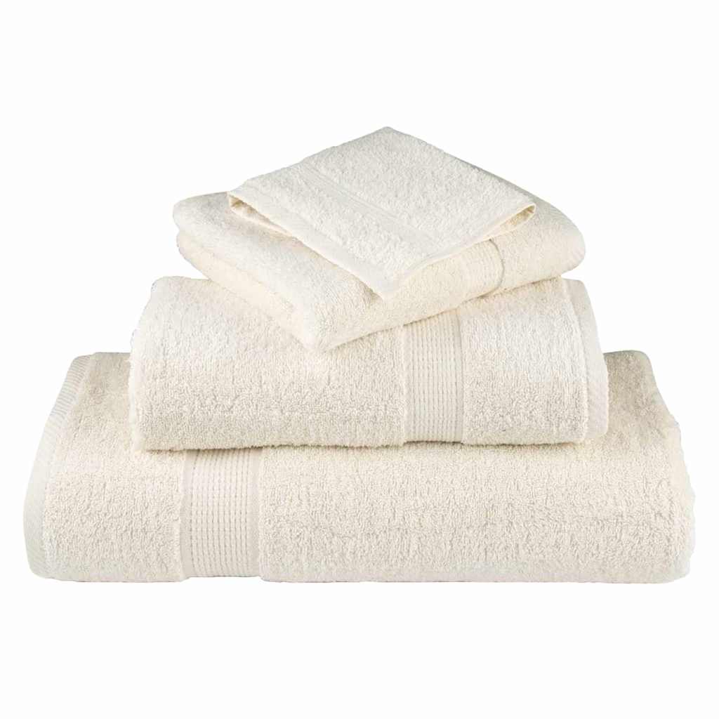 Πετσέτα Επισκεπτών SOLUND 2 pcs Κρεμ 15 x 21 cm 550 gsm - PAKOBAZAAR