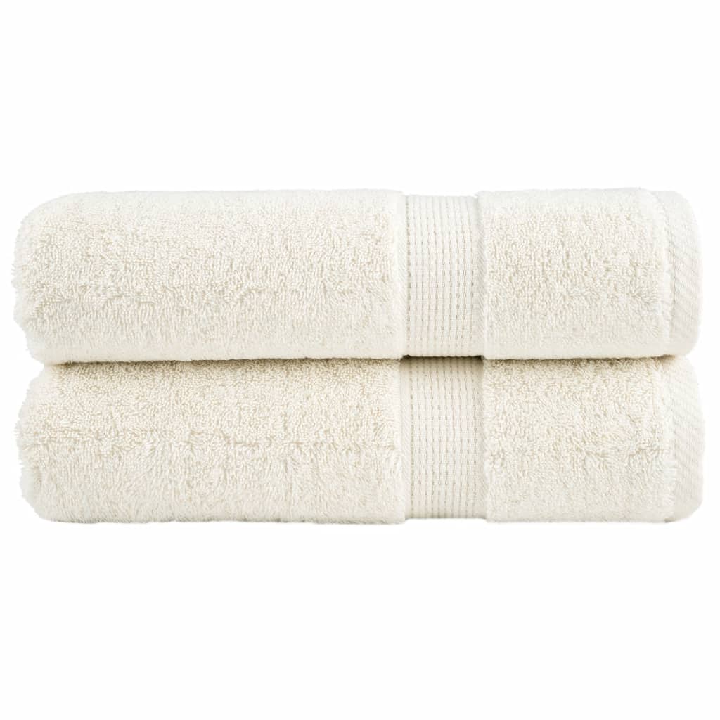 Χειροπετσέτες Premium SOLUND 2 τεμ. Κρεμ 50x100 εκ. 600 γρ./τ.μ. - Pakobazaar