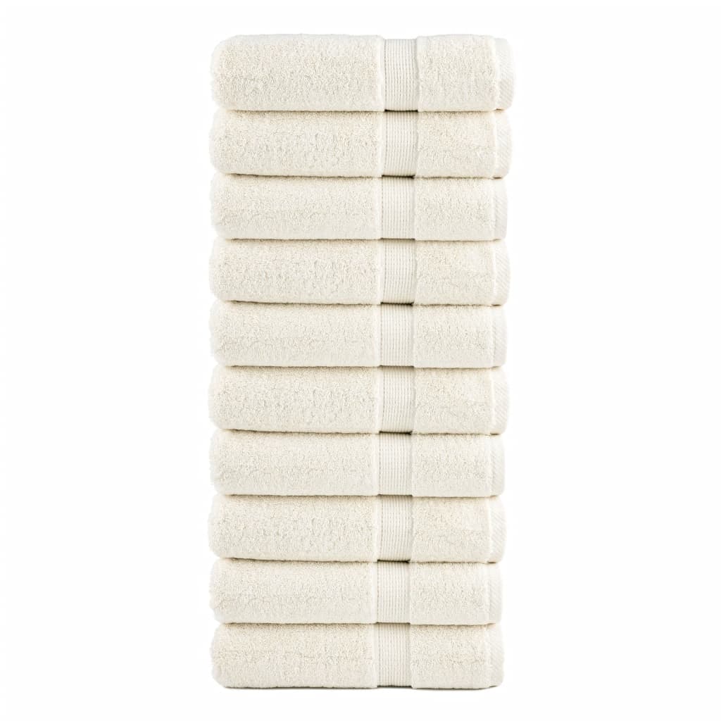 Πετσέτες Χεριών Premium SOLUND 10Τ Κρεμ 50x100εκ 600 γρ/μ² - PAKOBAZAAR