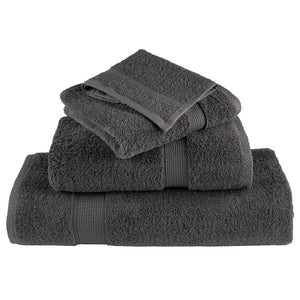 Πετσέτες Premium Σετ 8 Τεμ. SOLUND Ανθρακί 600 γρ/μ² - PAKOBAZAAR