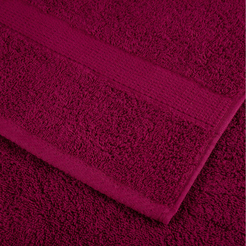 Πετσέτες Premium Σετ 6 Τεμ. SOLUND Μπορντό 600 γρ/μ² - PAKOBAZAAR