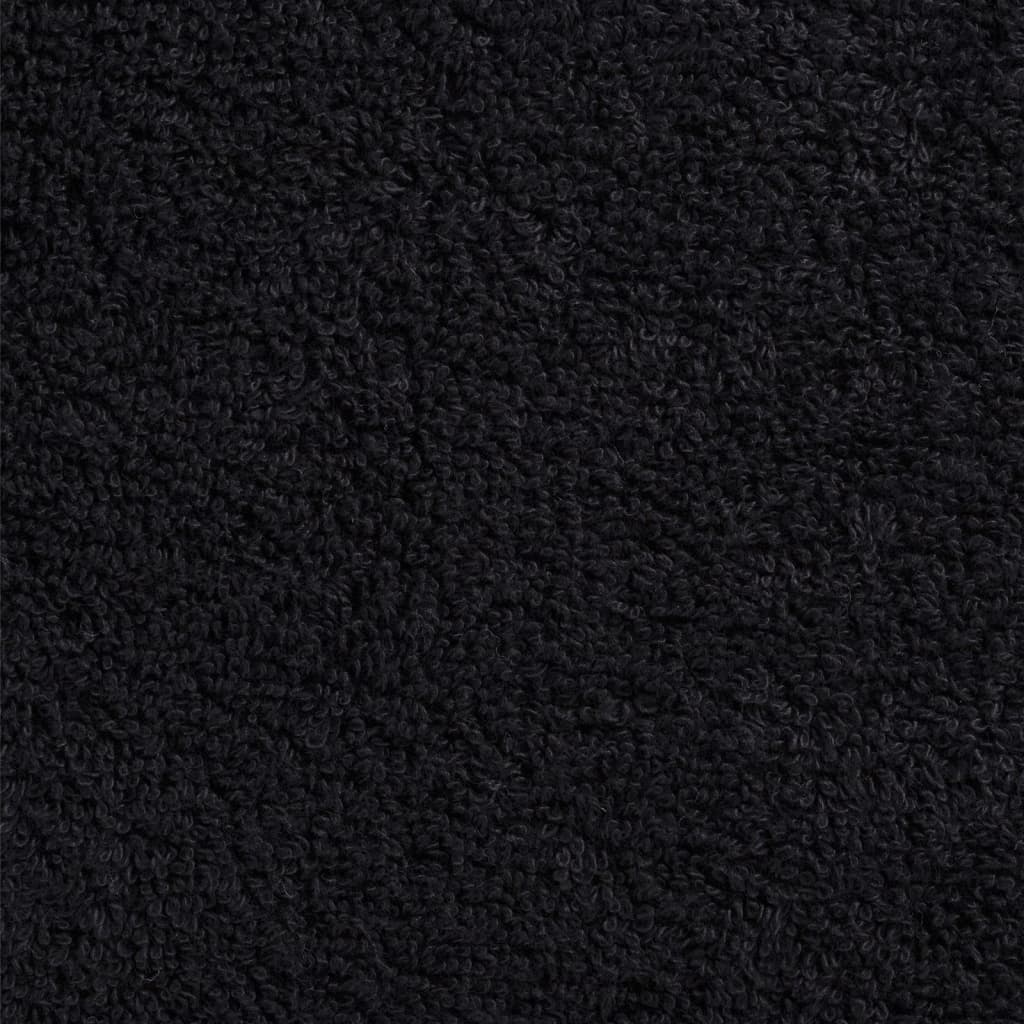 Πετσέτες Premium Σετ 12 Τεμ. SOLUND Μαύρο 600 γρ/μ² - PAKOBAZAAR