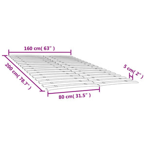 Ανταλλακτικά Σανίδων Κρεβατιού με 34 Σανίδες 2 τεμ. 80x200 εκ.
