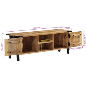 Έπιπλο Τηλεόρασης 110 x 35 x 40 εκ. από Μασίφ Ξύλο Μάνγκο