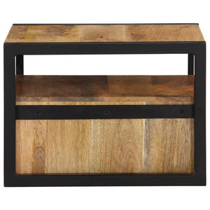 Κομοδίνο Επιτοίχιο με Αποθ. Χώρο 35x35x25εκ. Μασίφ Ξύλο Ακακίας