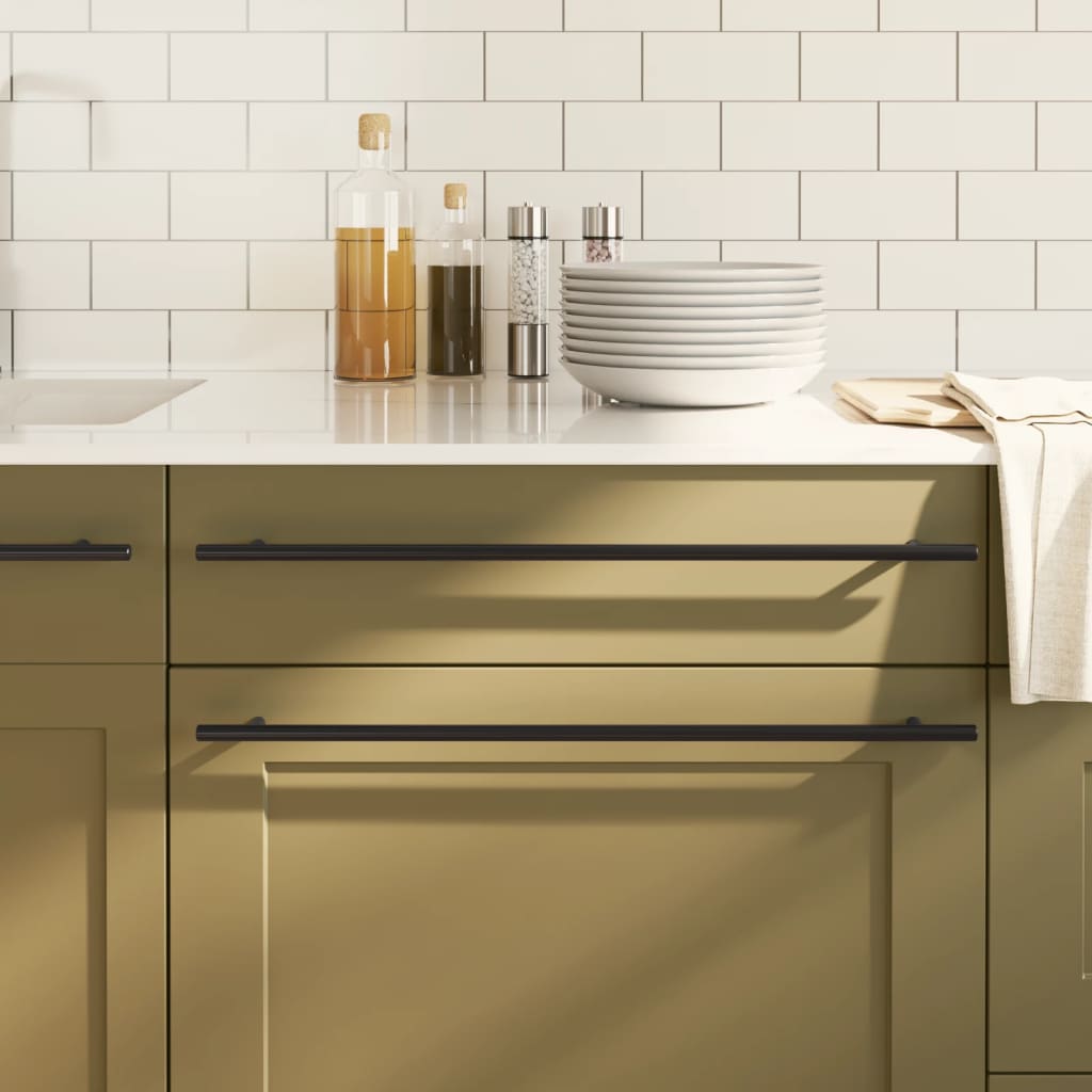 Λαβές Ντουλαπιών 20 τεμ. Μαύρες 480 χιλ. από Ανοξείδωτο Ατσάλι