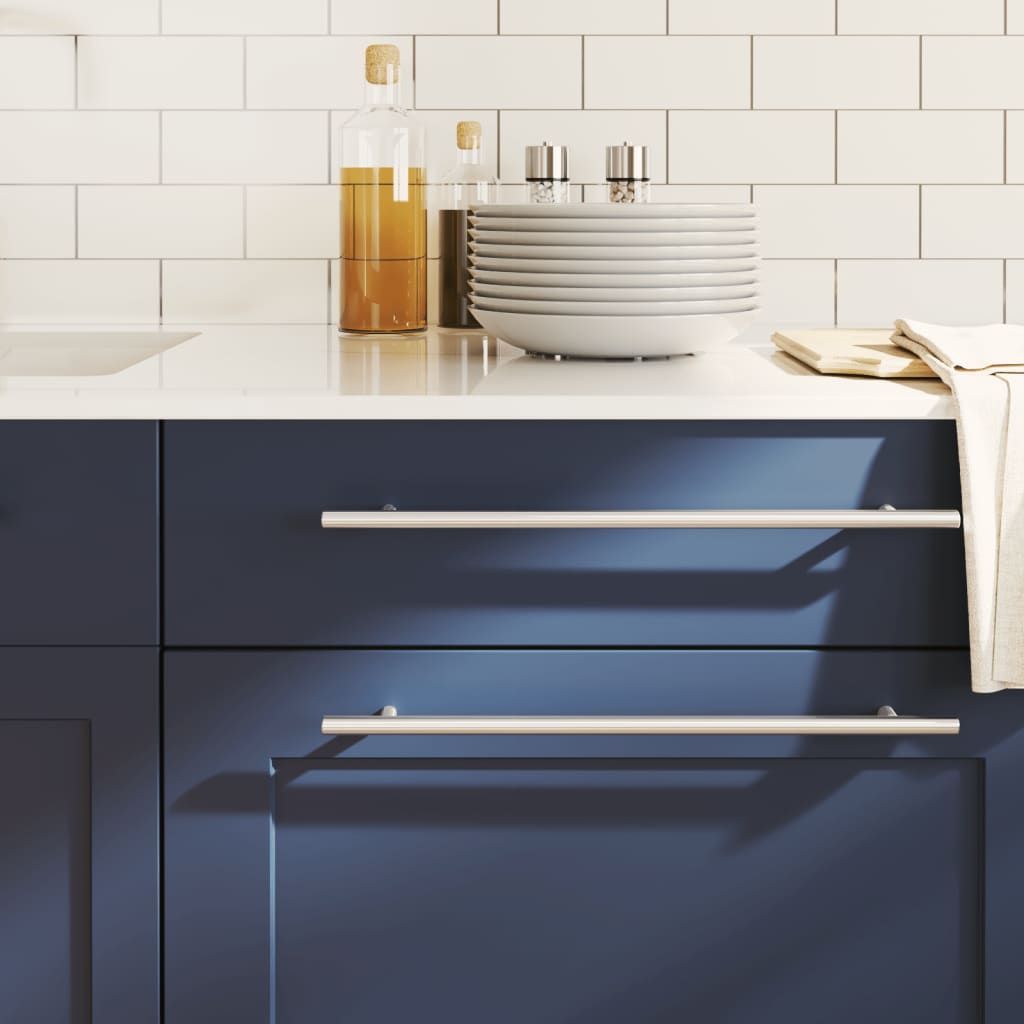 Λαβές Ντουλαπιών 10 τεμ. Ασημί 320 χιλ. από Ανοξείδωτο Ατσάλι