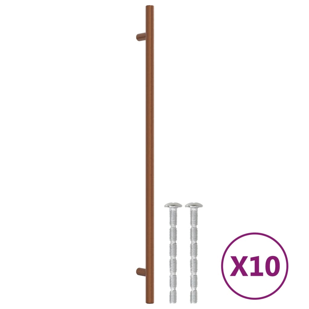 Λαβές Ντουλαπιών 10 τεμ. Μπρονζέ 320 χιλ. από Ανοξείδωτο Ατσάλι - Pakobazaar