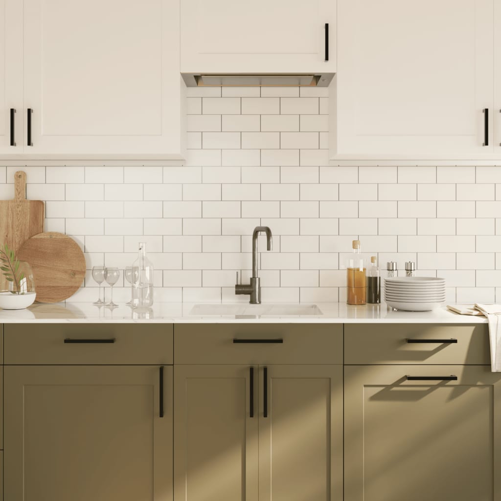 Λαβές Ντουλαπιών 20 τεμ. Μαύρες 128 χιλ. από Ανοξείδωτο Ατσάλι - Pakobazaar