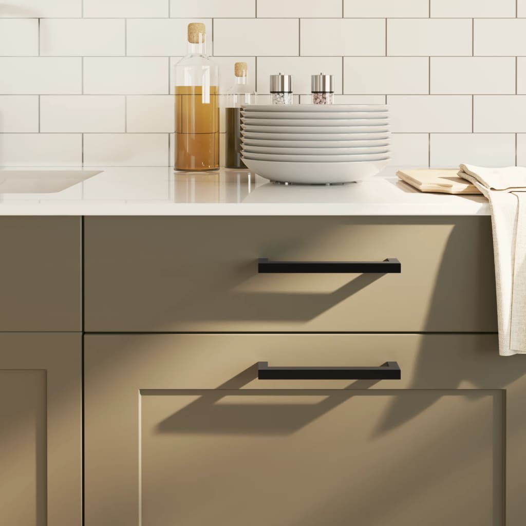 Λαβές Ντουλαπιών 20 τεμ. Μαύρες 128 χιλ. από Ανοξείδωτο Ατσάλι - Pakobazaar